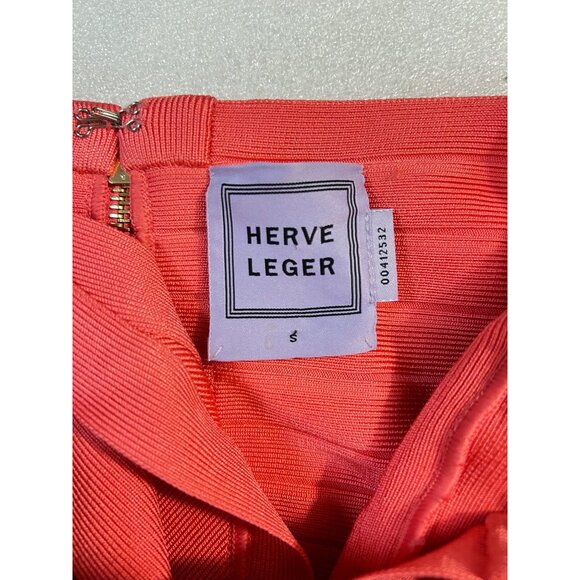 Authentic Herve Leger "SARAI" Hibiscus Halter Bandage Dress - $1,050 Small 2 4 - Picture 9 of 10